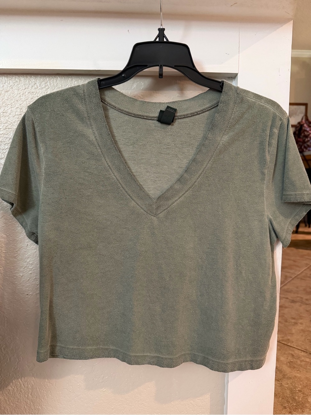 wild fable Olive Green V-Neck Crop Top